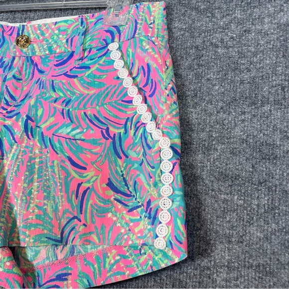 Lilly Pulitzer Womens 2 5" Callahan Shorts Pink Sunset Coco Breeze Vaca Beach - Picture 3 of 11